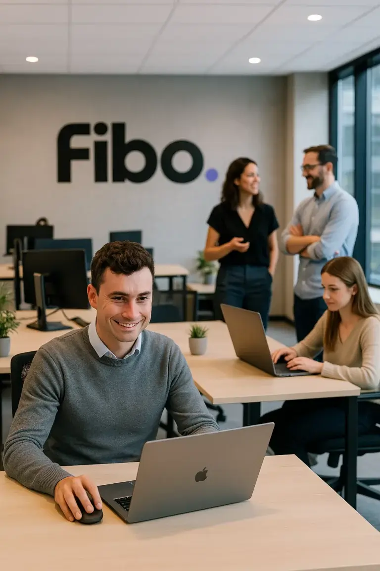 locaux de l'entreprise Fibo crypto