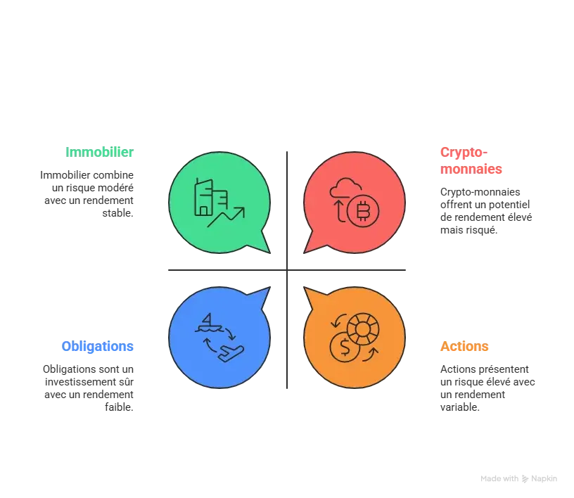 schema les types d'investissement