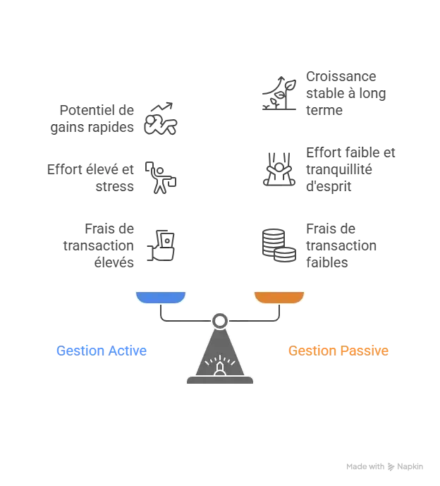 gestion passive vs gestion active