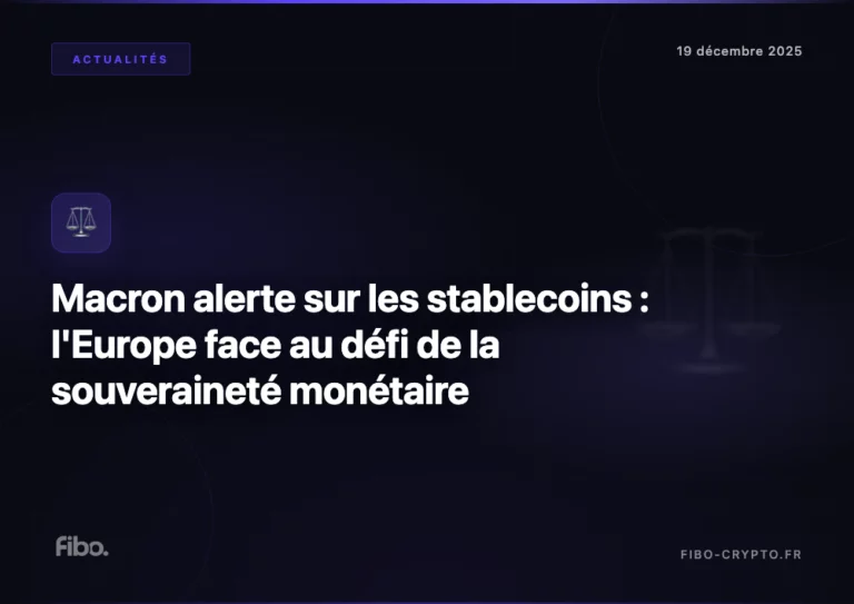 Macron stablecoins souveraineté Europe