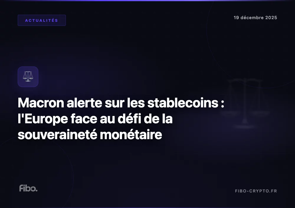 Macron stablecoins souveraineté Europe